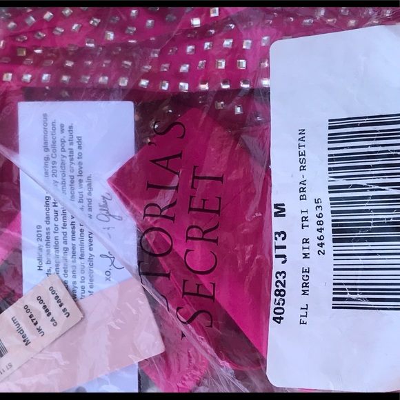 For Love of Lemons Victoria's Secret EMBELLISHED rhinestone mirage G Thong Panty - Picture 5 of 6